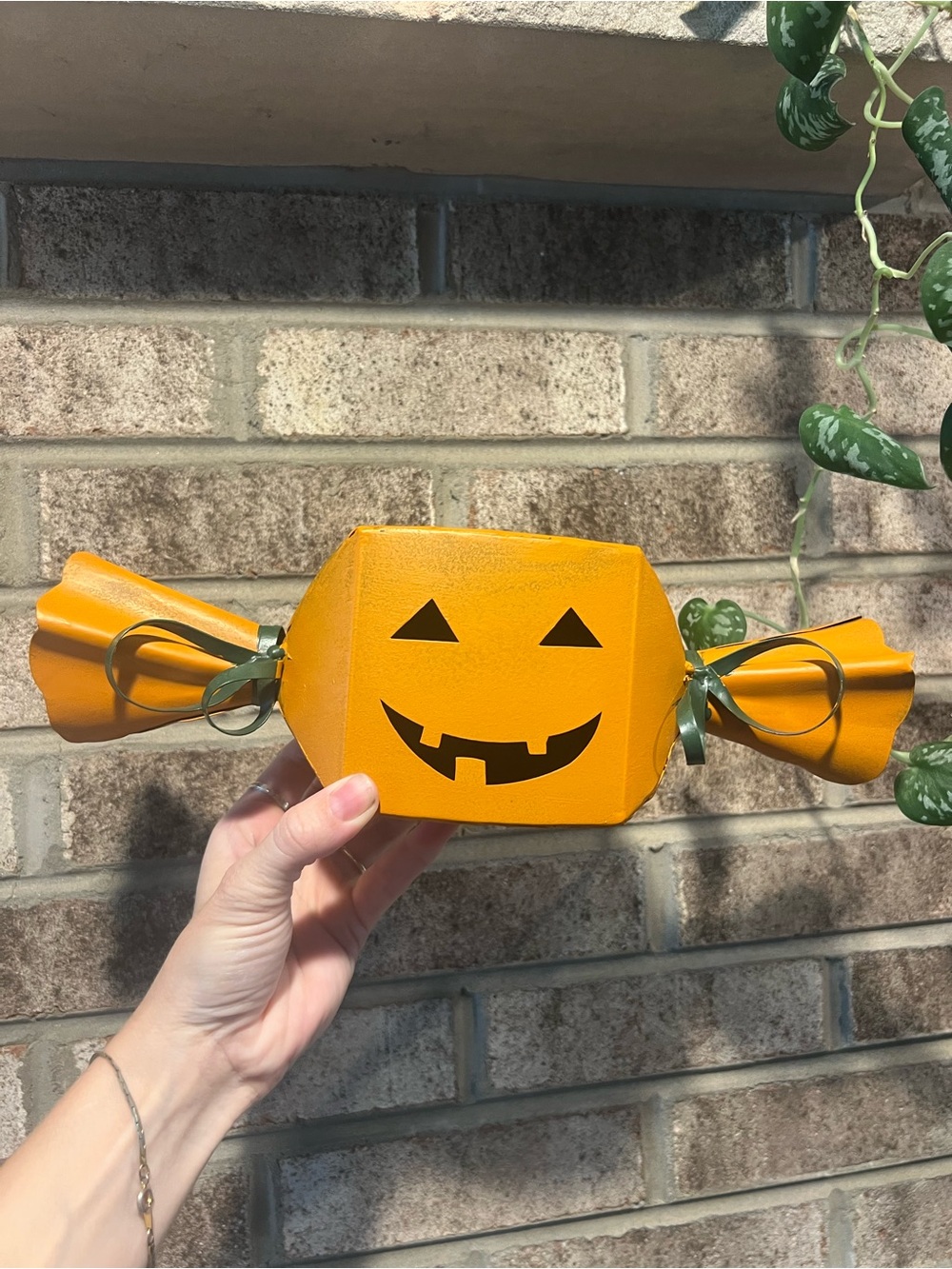 Halloween jack o lantern Decorative candy Tin Pumpkin